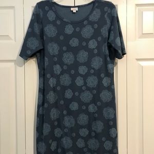 2XL Navy Blue Form Fitting LuLaroe Julia Dress